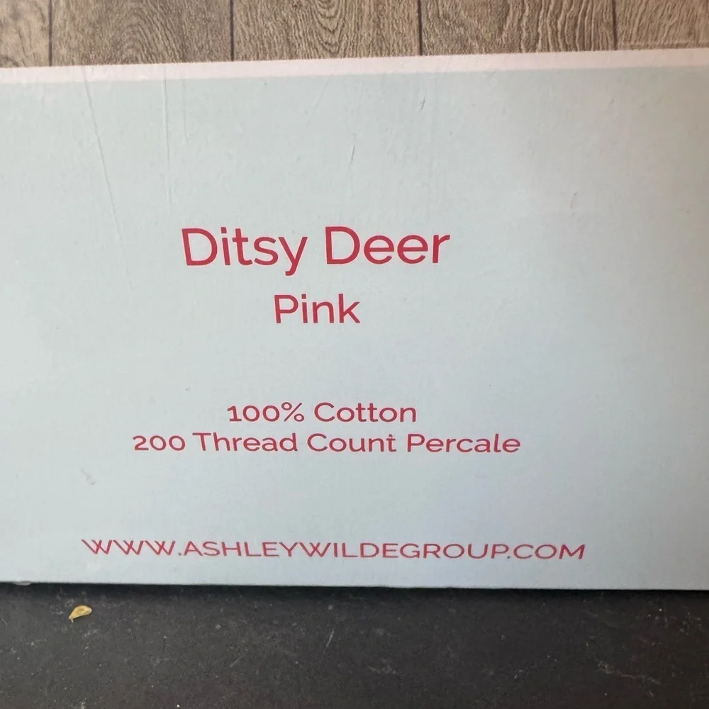 CATH KIDSON “ditsy deer” pink Christmas sheet set/ full size (I have more sizes)